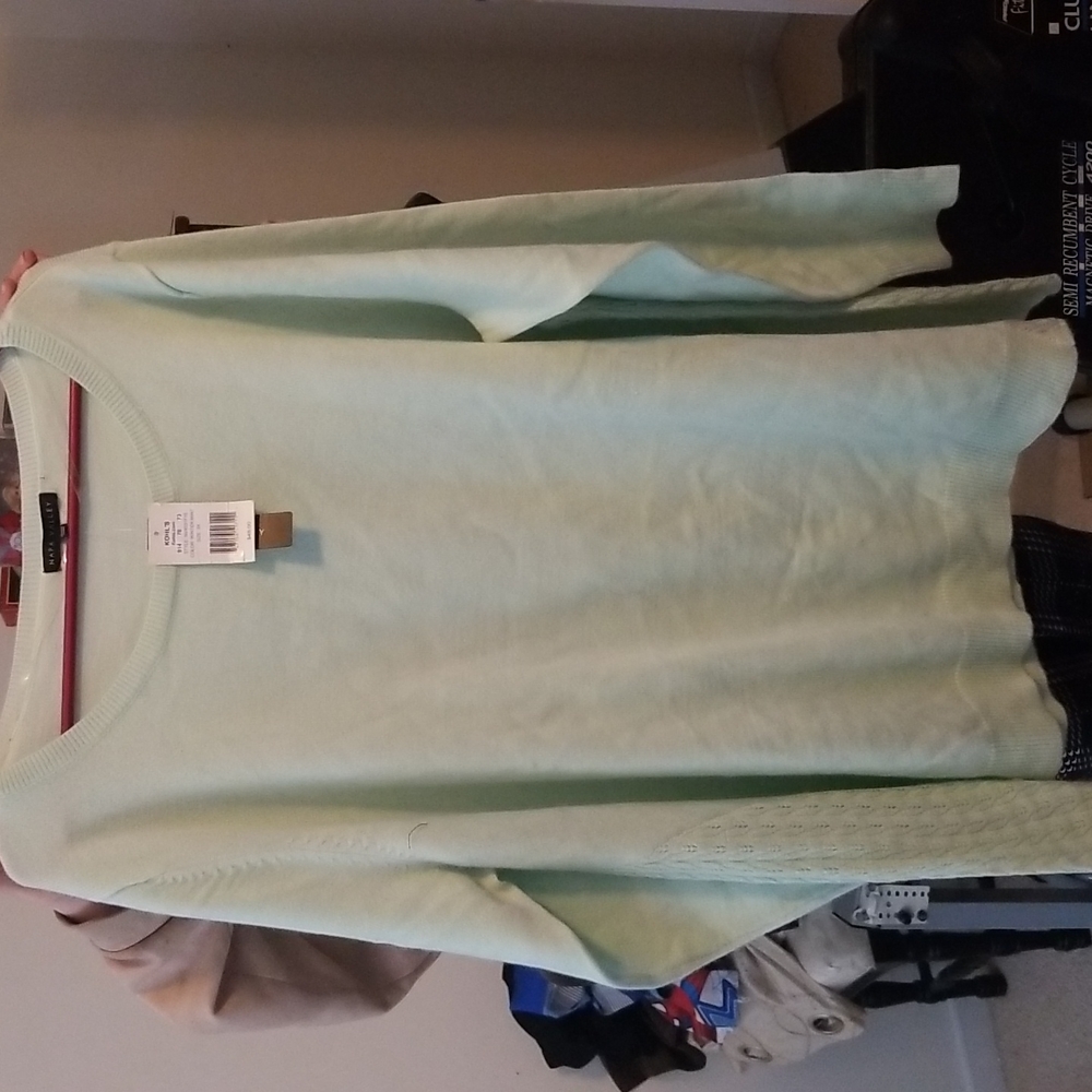 NEW NEVER WORN WOMEN'S MINT SWEATER